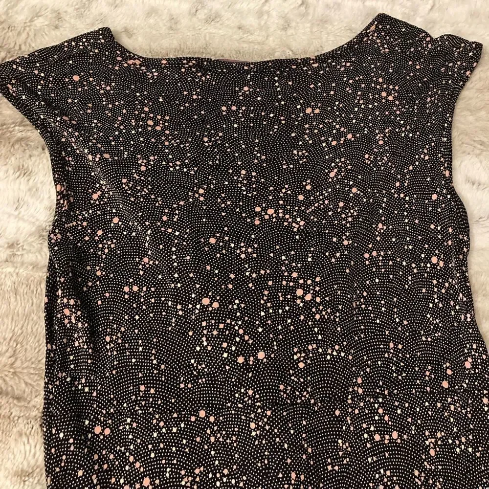 : : VINTAGE FREE PEOPLE Low Cut Polka Dot Cap Sleeve / Sleeveless Dress : : - Picture 14 of 16
